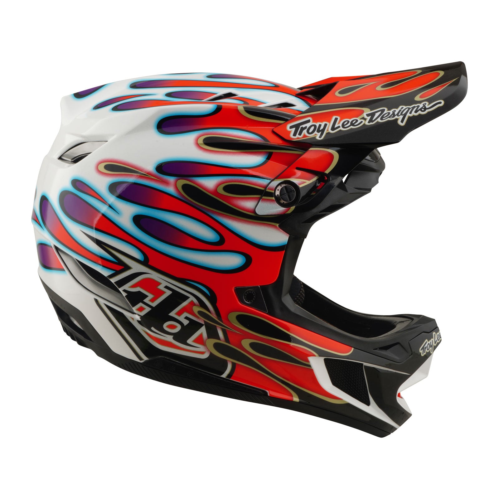 D4 Composite Helmet Overspray White / Red - Image 6