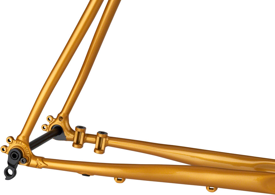 All-City Cosmic Stallion Frameset - 650b/700c, Steel, Black/Brick/Bronze - Image 4