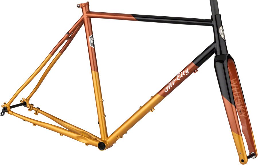 All-City Cosmic Stallion Frameset - 650b/700c, Steel, Black/Brick/Bronze