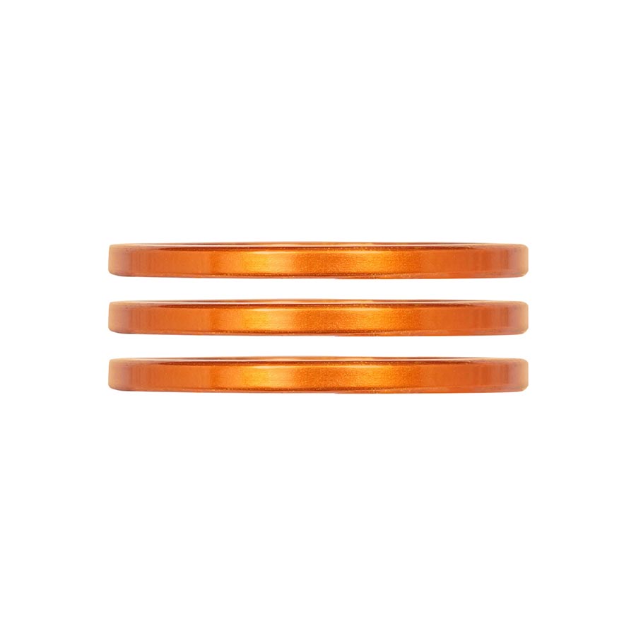 Industry Nine iRiX Headset Spacer 1-1/8'' Height: 2.5mm Aluminum Orange 3pcs