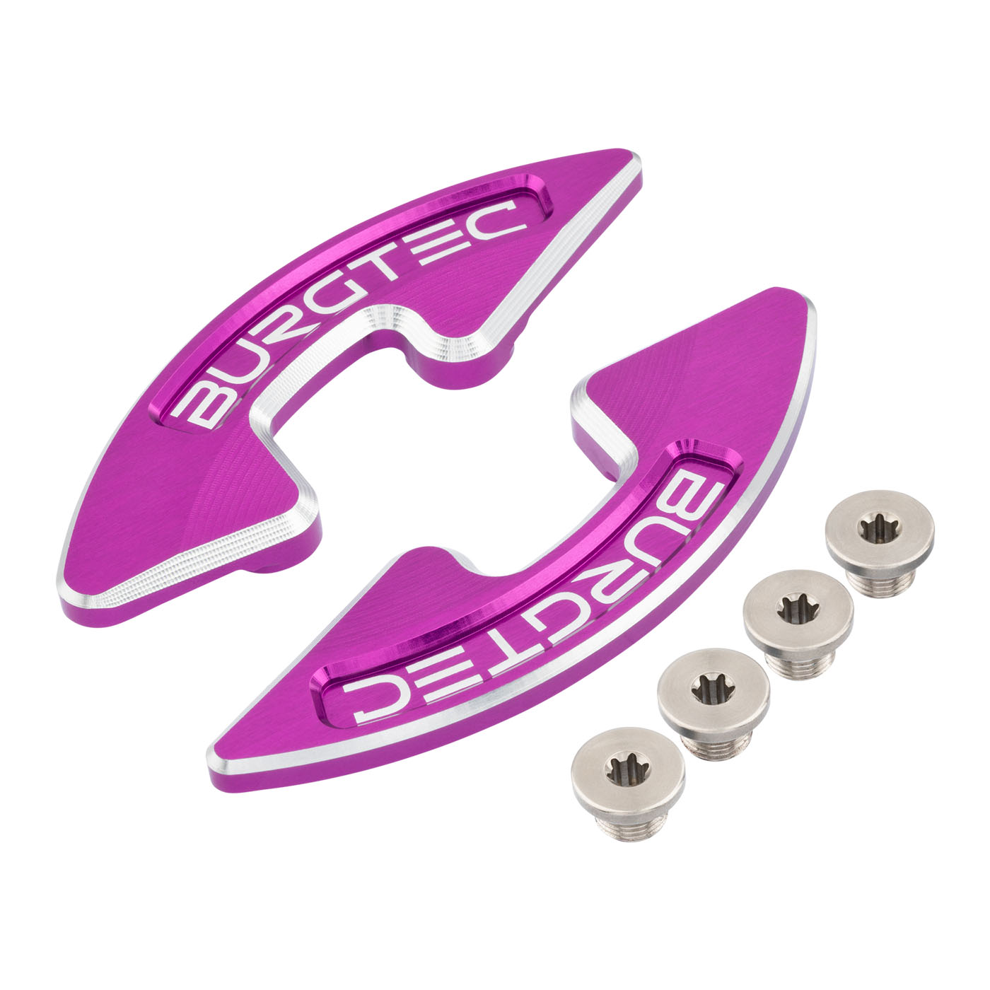 Burgtec Chainring Bash Guard - Double - Purple Rain