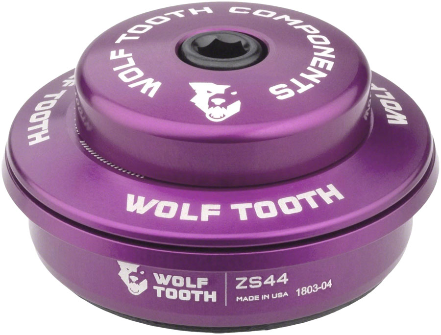 Wolf Tooth Premium Headset - ZS44/28.6 Upper 6mm Stack Ultraviolet Purple