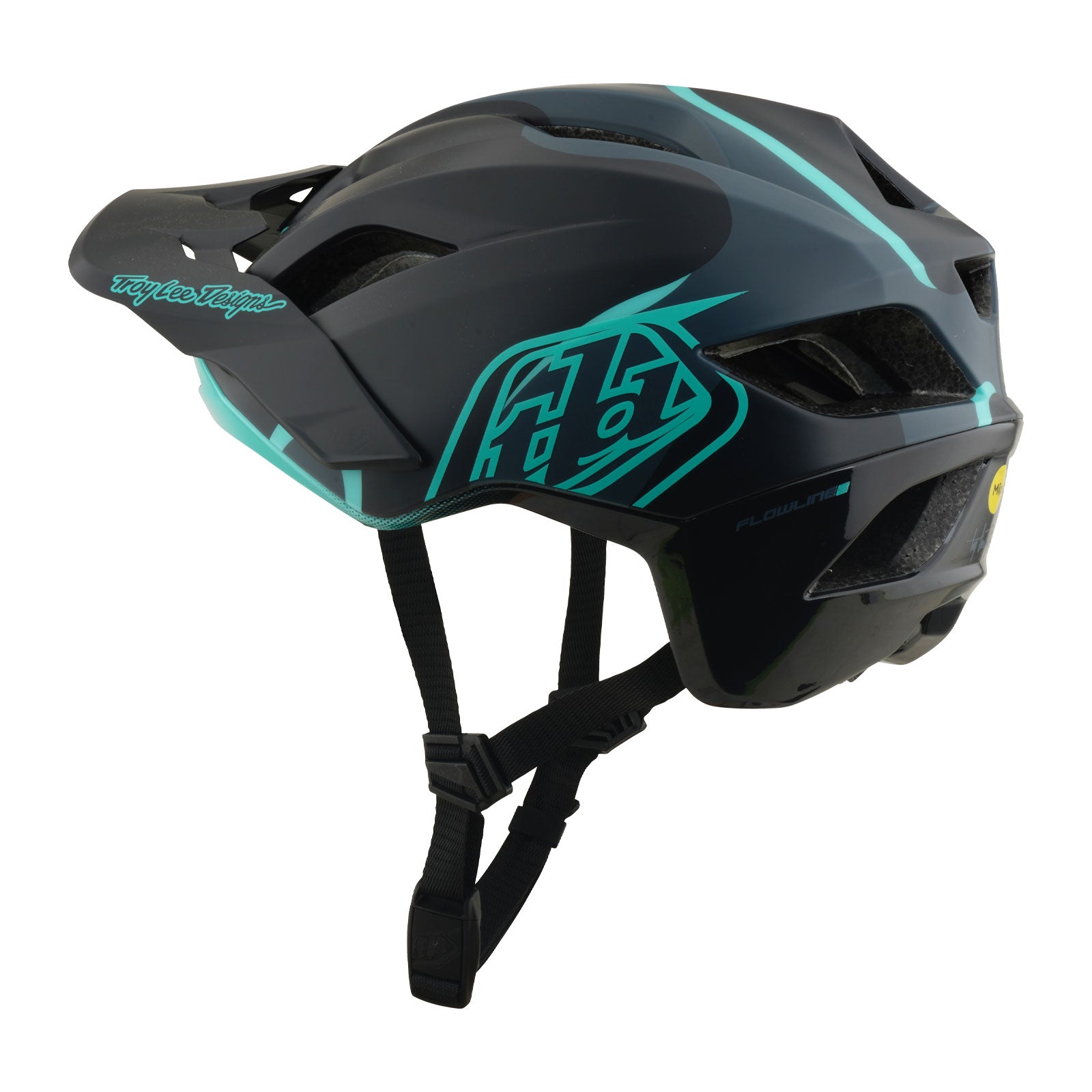Flowline SE Helmet Badge Carbon / Real Teal - Image 5