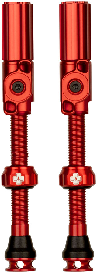 Muc-Off Big Bore Hyrid Tubeless Valve Stems - Large 45mm Red