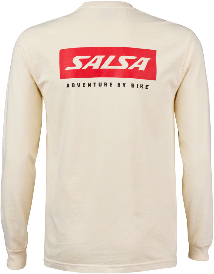 Salsa Logo Long Sleeve T-Shirt - Unisex, Ivory - Image 2