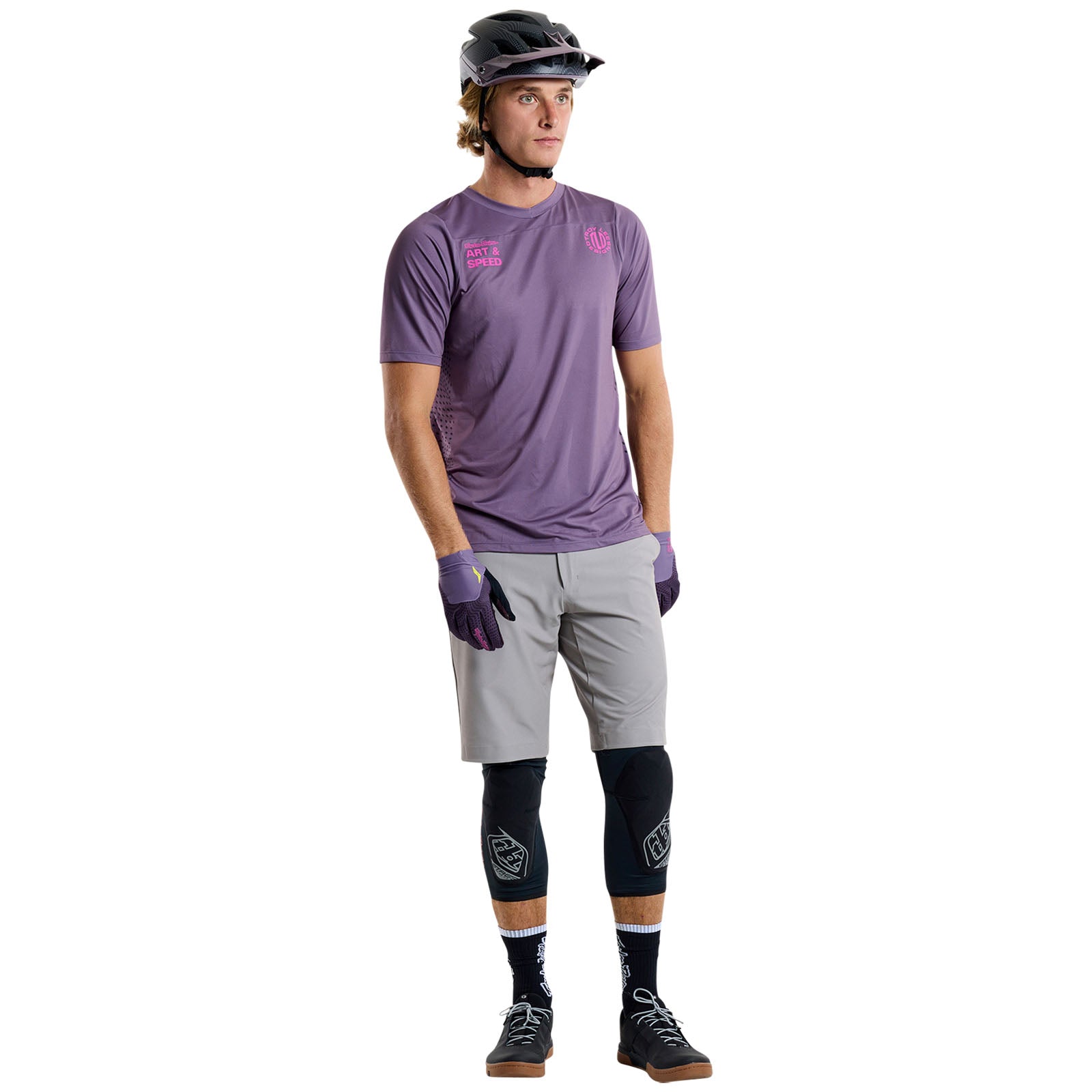 Skyline Short Sleeve Jersey Radioscape Deep Purp - Image 6