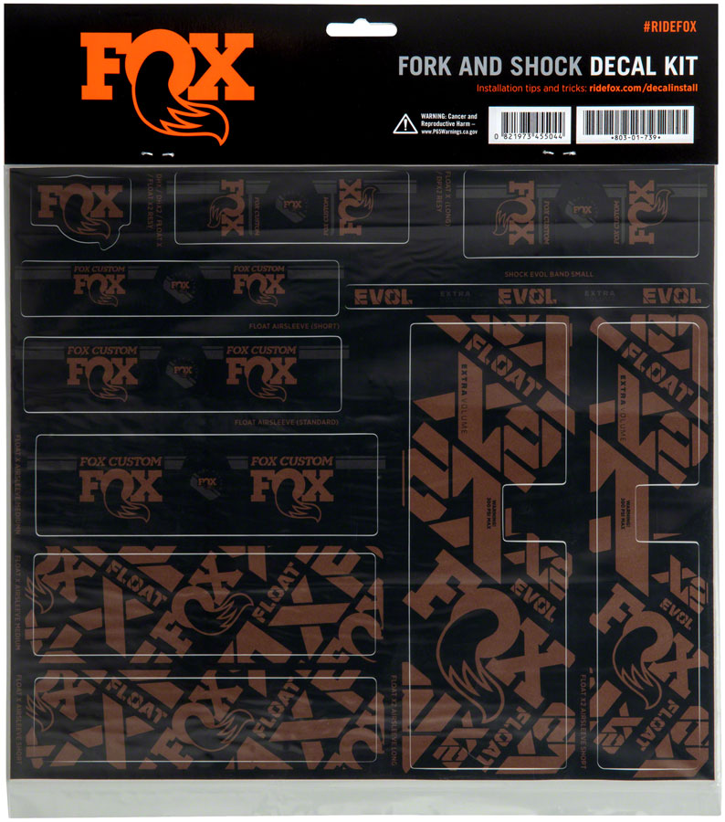 FOX Fork and Shock Decal Kit - Image 13