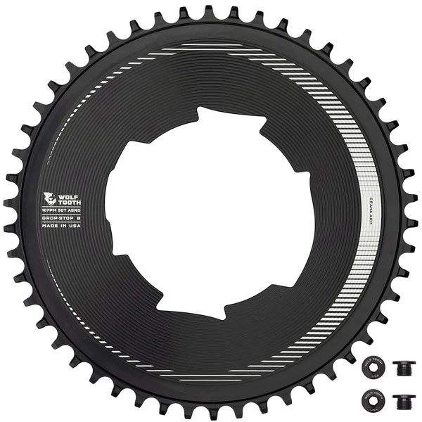 Wolf Tooth Aero 107 BCD Chainring - Optimized SRAM Eagle Flaptop Chains variant 2