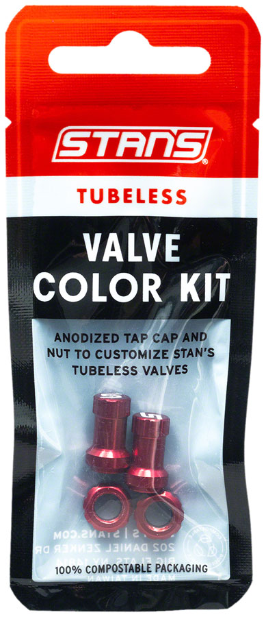 Stan's Tubeless Valve Stem Cap Color Kit - Pair - Image 6