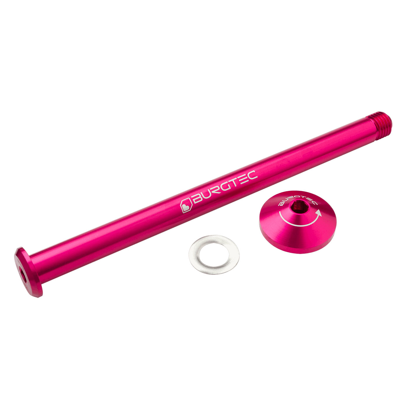 Burgtec Yeti Boost Rear Axle 12x170mm - Toxic Barbie Pink