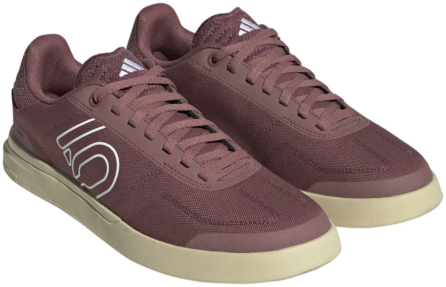 Five Ten Sleuth Deluxe Canvas Flat Shoes - Women's, Quiet Crimson/Ftwr White/Core Black