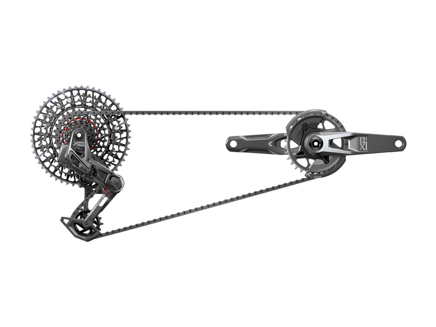 Groupset SRAM X0 Eagle T-Type AXS 12-Speed 165mm 32t 10-52t