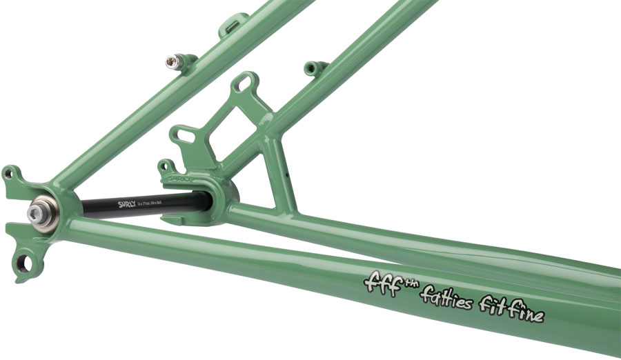 Surly Wednesday Fat Bike Frameset - 26", Steel, Shangri-La Green - Image 4