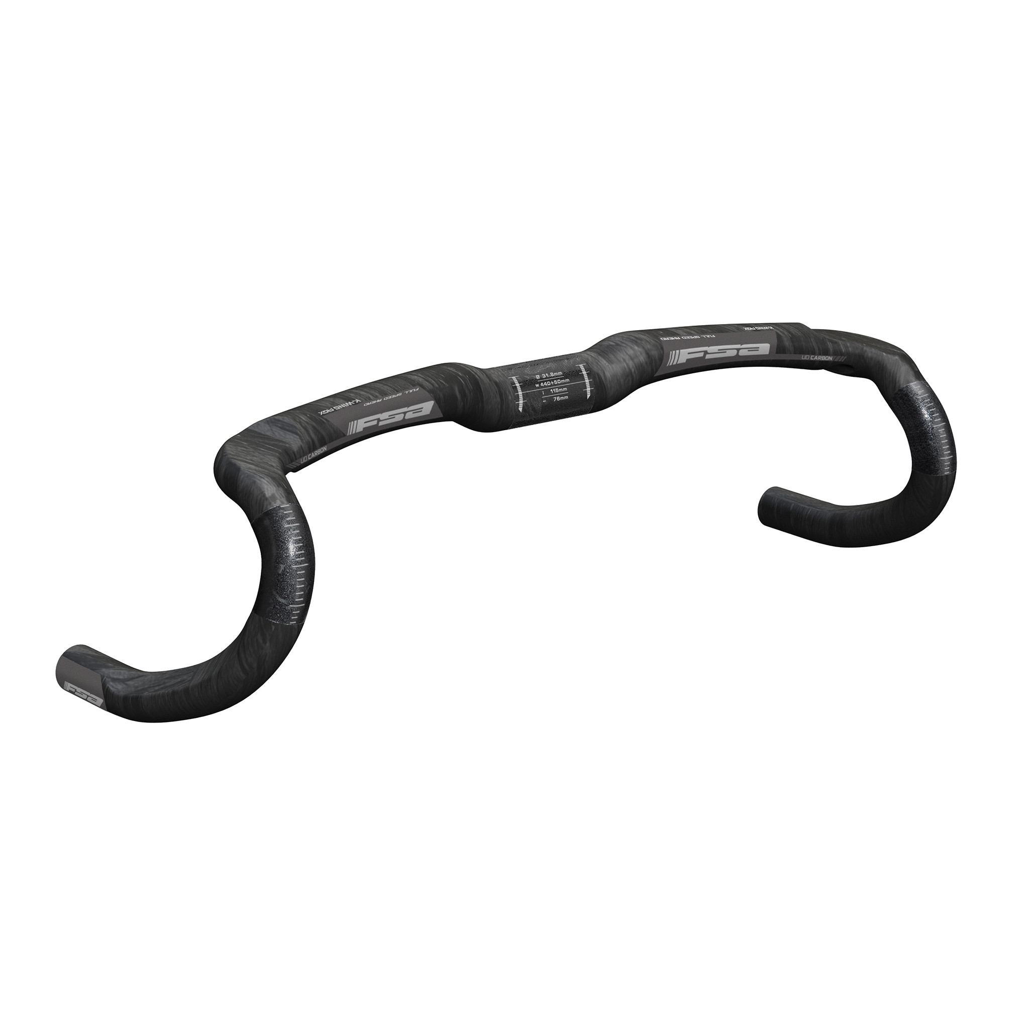 Full Speed Ahead K-Wing AGX Drop Handlebar - Carbon 31.8mm Carbon variant 4