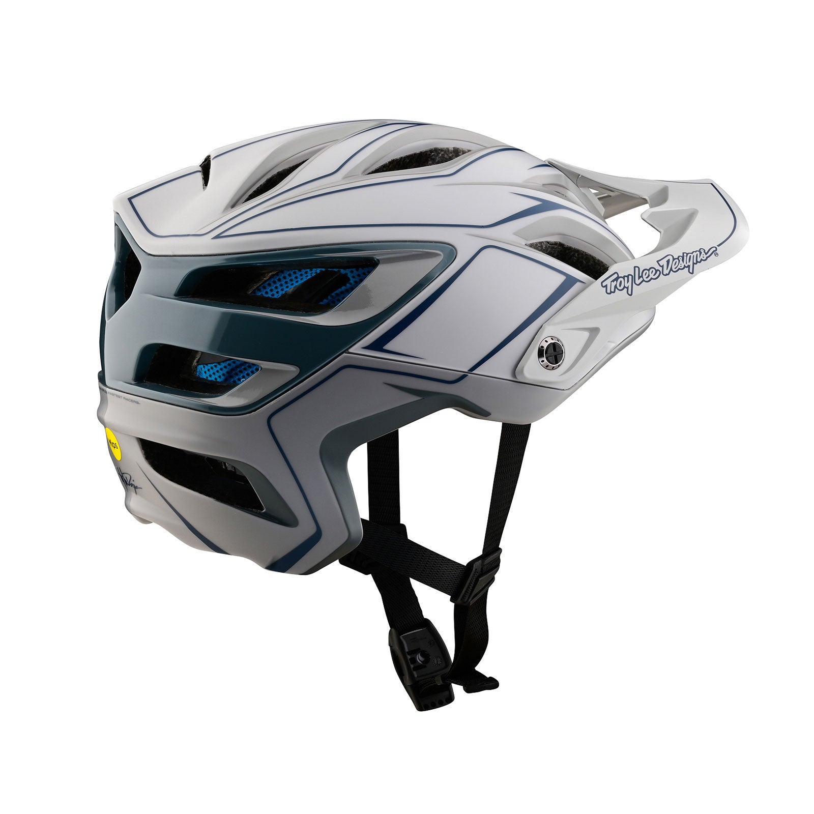 A3 Helmet W/MIPS Uno Pinstripe Light Gray - Image 2