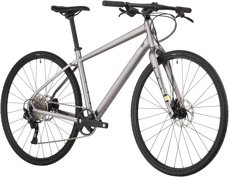 Salsa Journeyer Flat Bar Deore 10 700c Bike - Ash Grey - Image 2