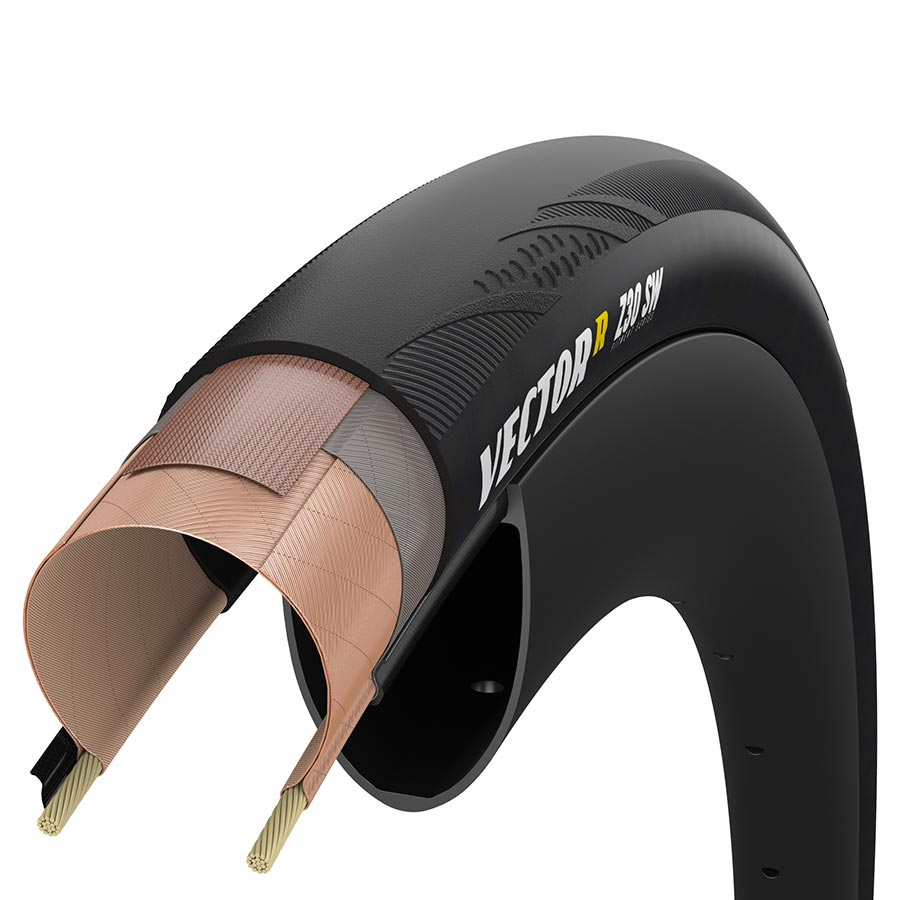 Zipp Goodyear VectorR SW Road Tire 700C Folding Tubeless Ready Dynamic:UHP R:Shield Black