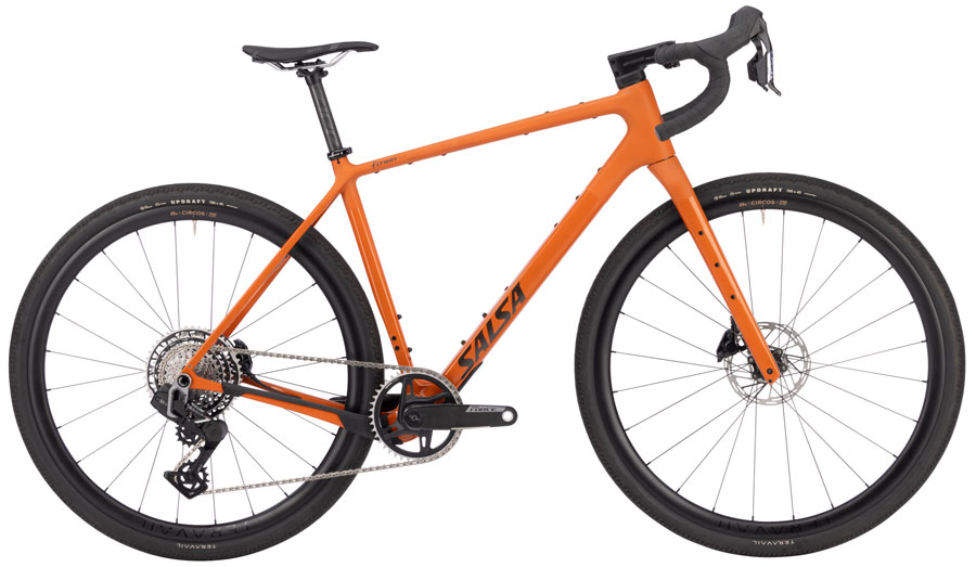 Salsa Flyway C DLX Force XPLR AXS 13 Bike - 700c Carbon Amber