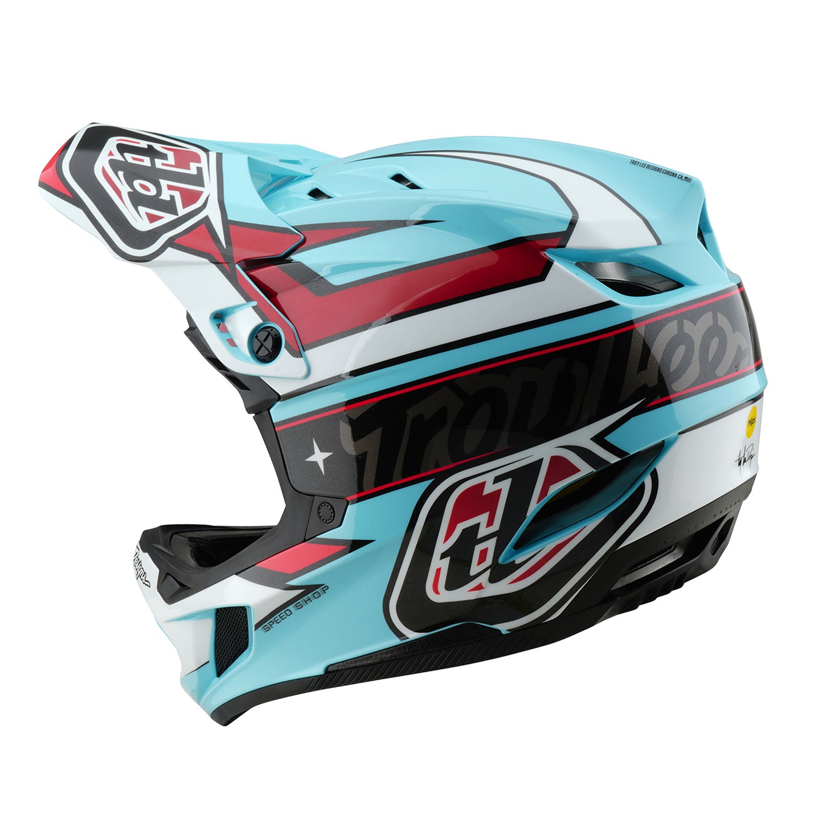 D4 Polyacrylite Helmet Linear Blue - Image 2