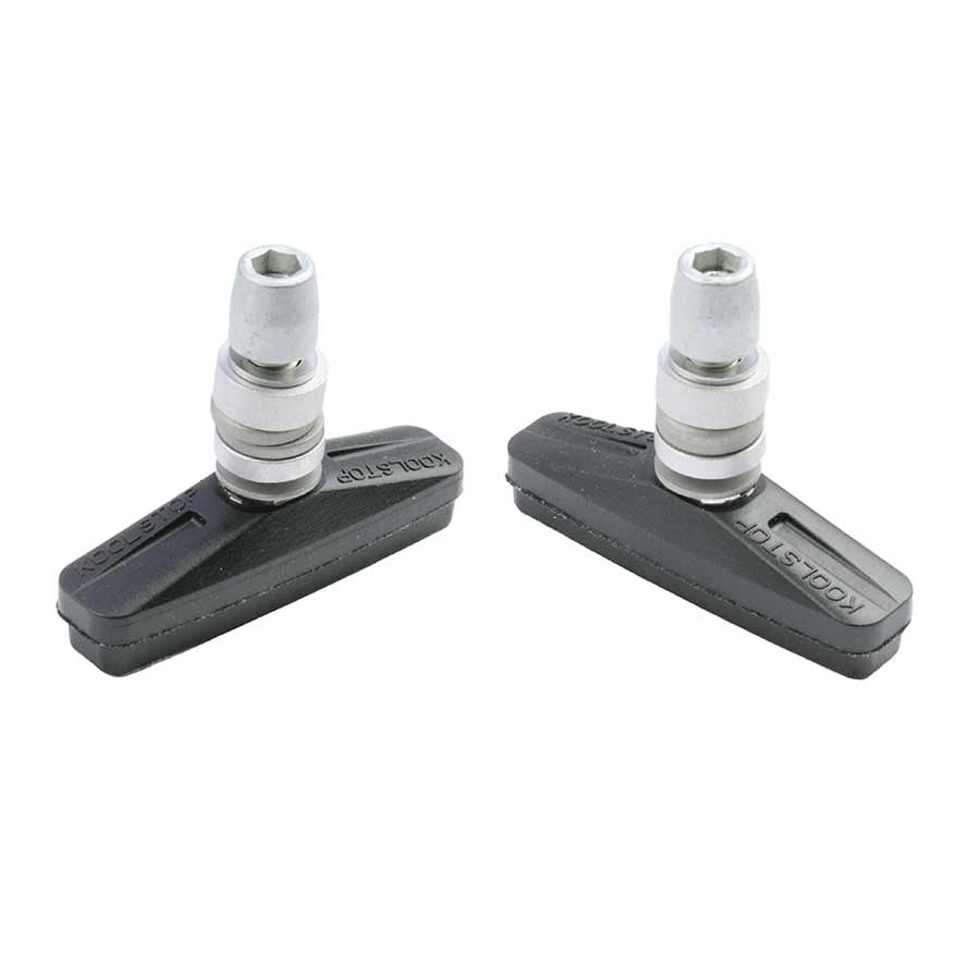 Kool Stop City Threaded Black Linear Pull Pads Threaded posts Pair Kool Stop City Threaded Black Linear Pull Pads Threaded posts Pair