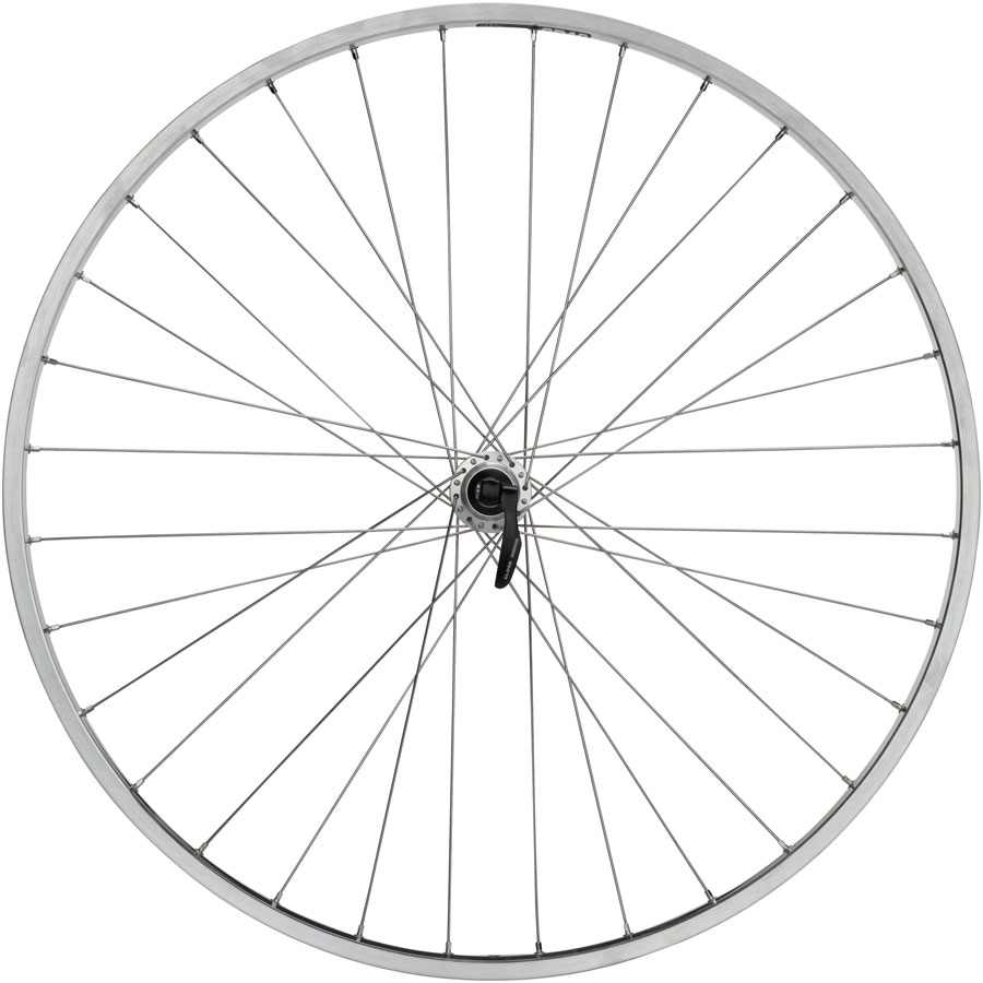 Quality Wheels CR-18 Rear Wheel - 27" QR x 130mm Rim Brake HG 10 Polished/Silver Clincher 32H - Image 4