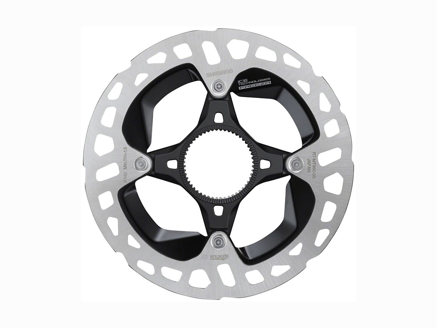 Shimano MT900 XTR 140mm Centerlock Silver/Black Rotor