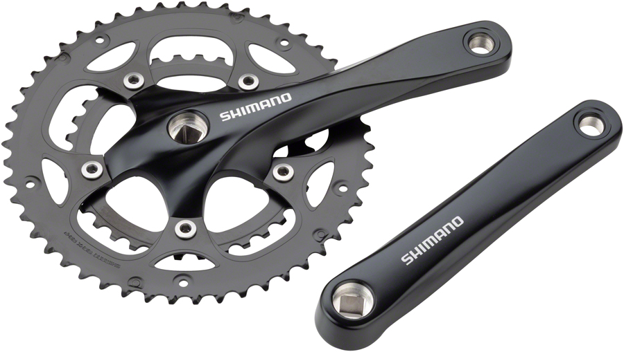 Shimano Claris FC-RS200 Crankset - 8-Speed, 50/34t, 110 BCD Square Taper JIS Spindle Interface, Black