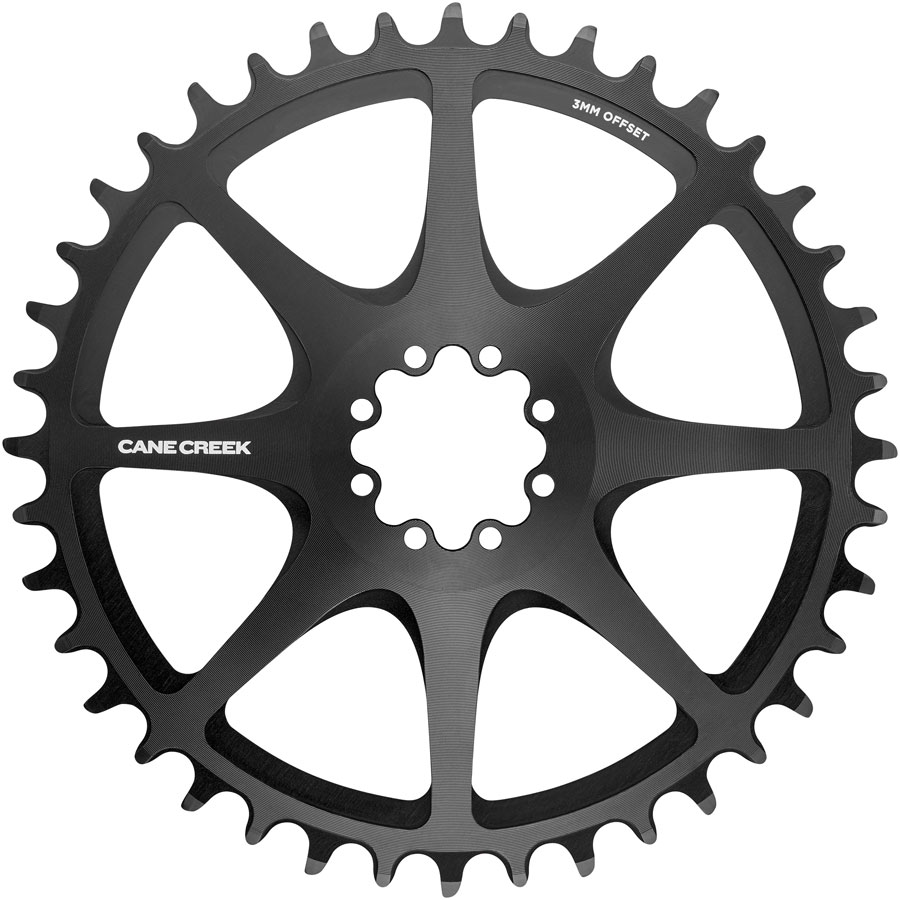 Cane Creek Direct Mount Chainring - 42t 8-Bolt Direct Mount 3mm Offset Black Cane Creek Direct Mount Chainring - 42t 8-Bolt Direct Mount 3mm Offset Black