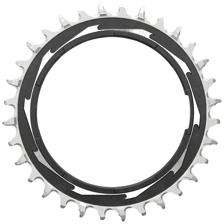 SRAM XX SL Eagle T-Type Thread Mount Chainring - Aluminum BLK/Silver For XX SL PM Spider