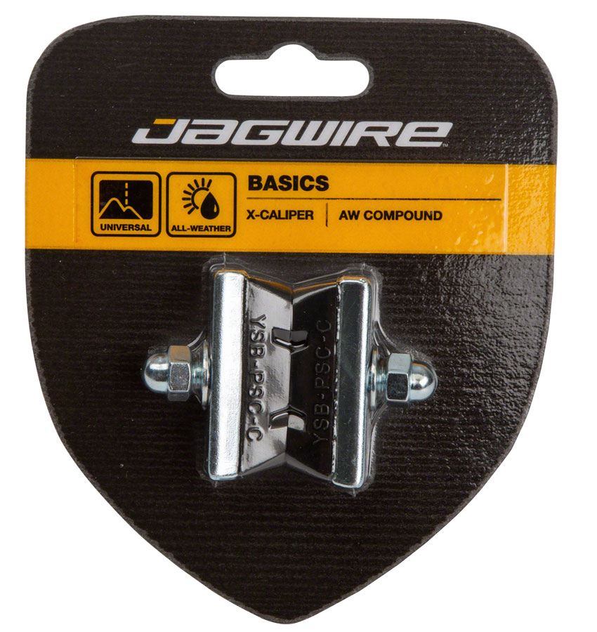 Jagwire Basics X-Caliper Brake Pads - Threaded Black Pair Jagwire Basics X-Caliper Brake Pads - Threaded Black Pair