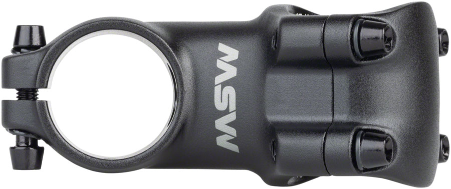 MSW 25 Stem - 31.8 Clamp, +/-25 1-1/8", Aluminum, Black - Image 4
