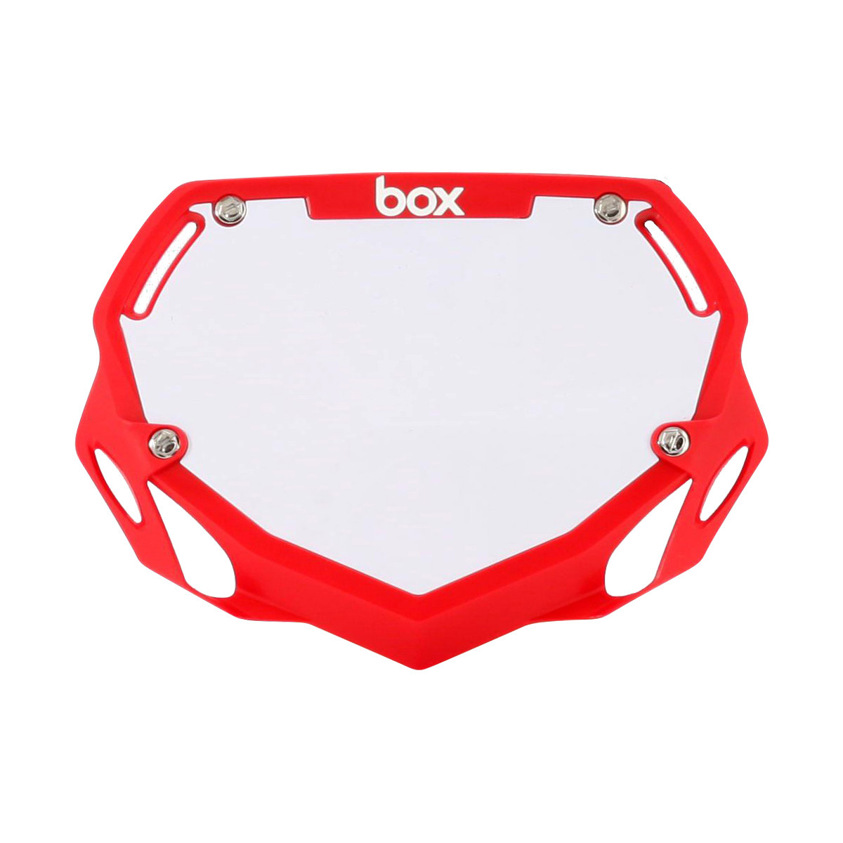 BOX Box Two Number Plate Red - Small BOX Box Two Number Plate Red - Small
