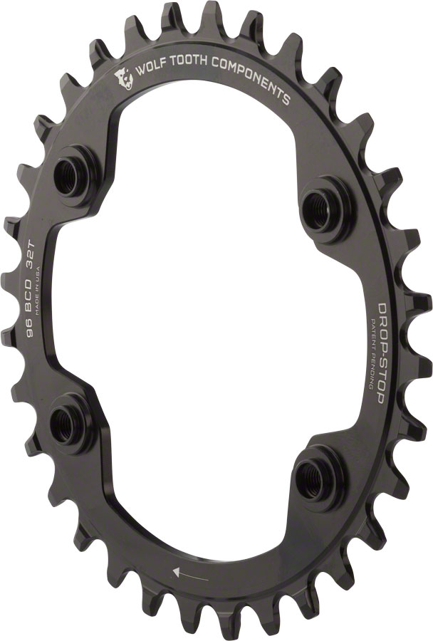 Wolf Tooth 96 BCD Chainring - 4-Bolt Drop-Stop For Shimano XTR M9000 M9020 Cranks