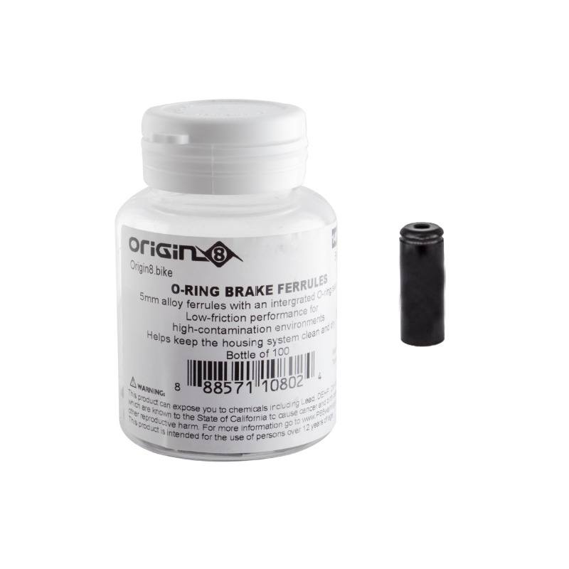 Origin8 O-Ring Brake Ferrules Brake 5mm Black Origin8 O-Ring Brake Ferrules Brake 5mm Black