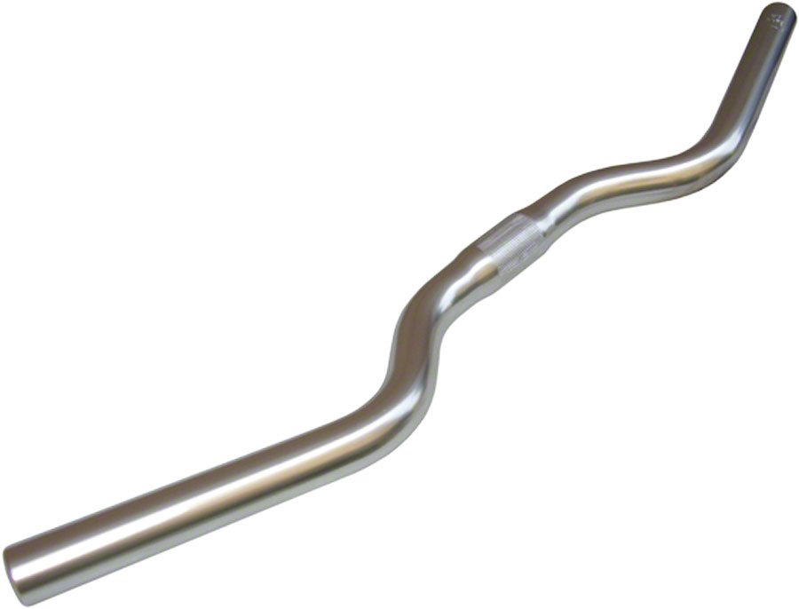 Nitto B206 Nordeast Handlebar 25.4mm Bar Clamp 20 Degree Bend 15mm Rise 525 Width Chromoly Silver