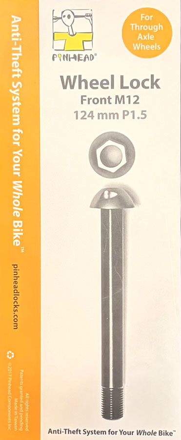 Pinhead Thru-Axle Wheel Lock Front - M12 x 124 x P1.5