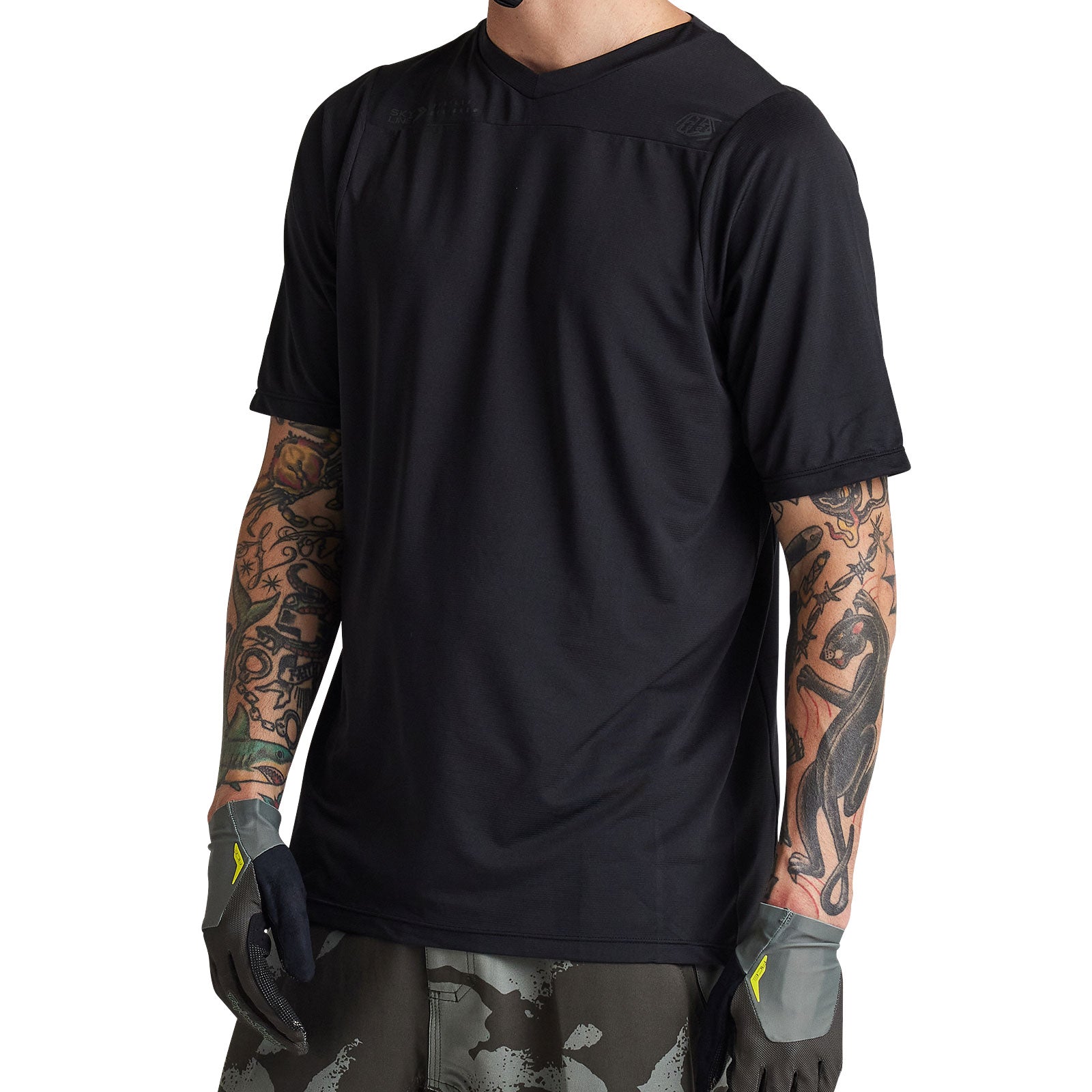 Skyline Short Sleeve Jersey Mono Black - Image 6