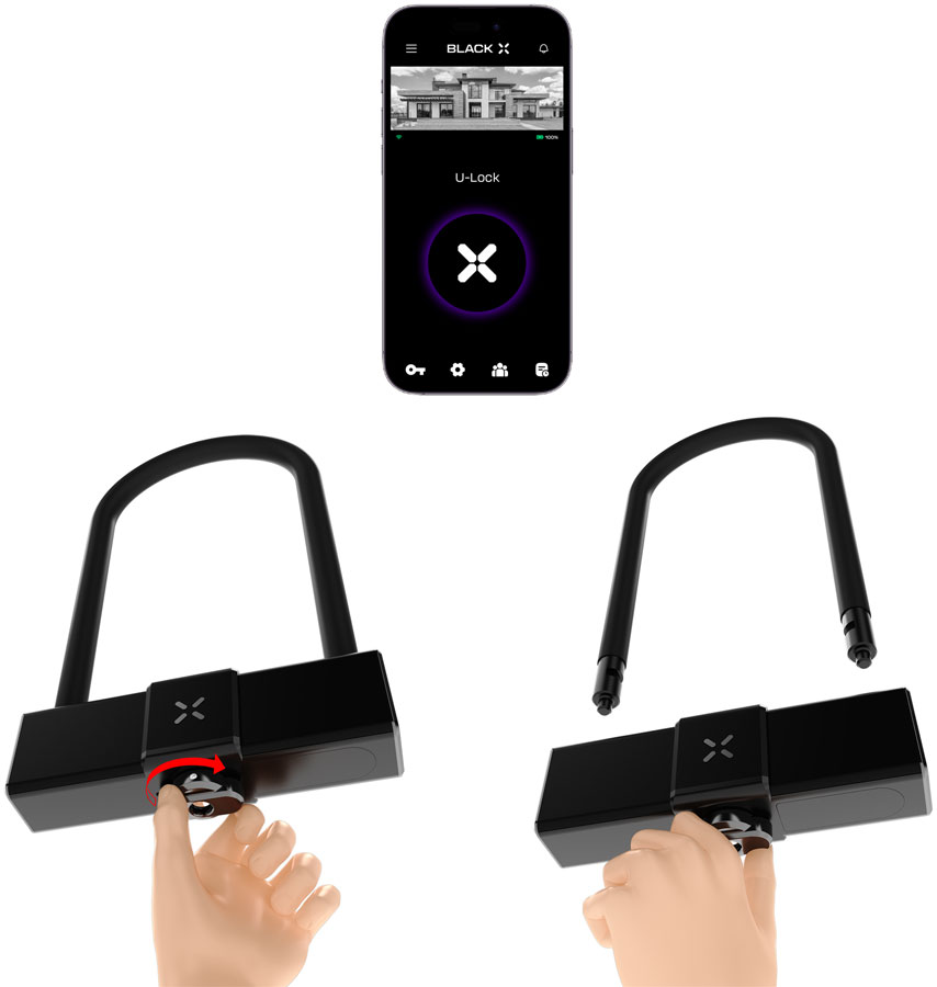 OnGuard BLACK X Titan Smart Shackle U-Lock - Image 4