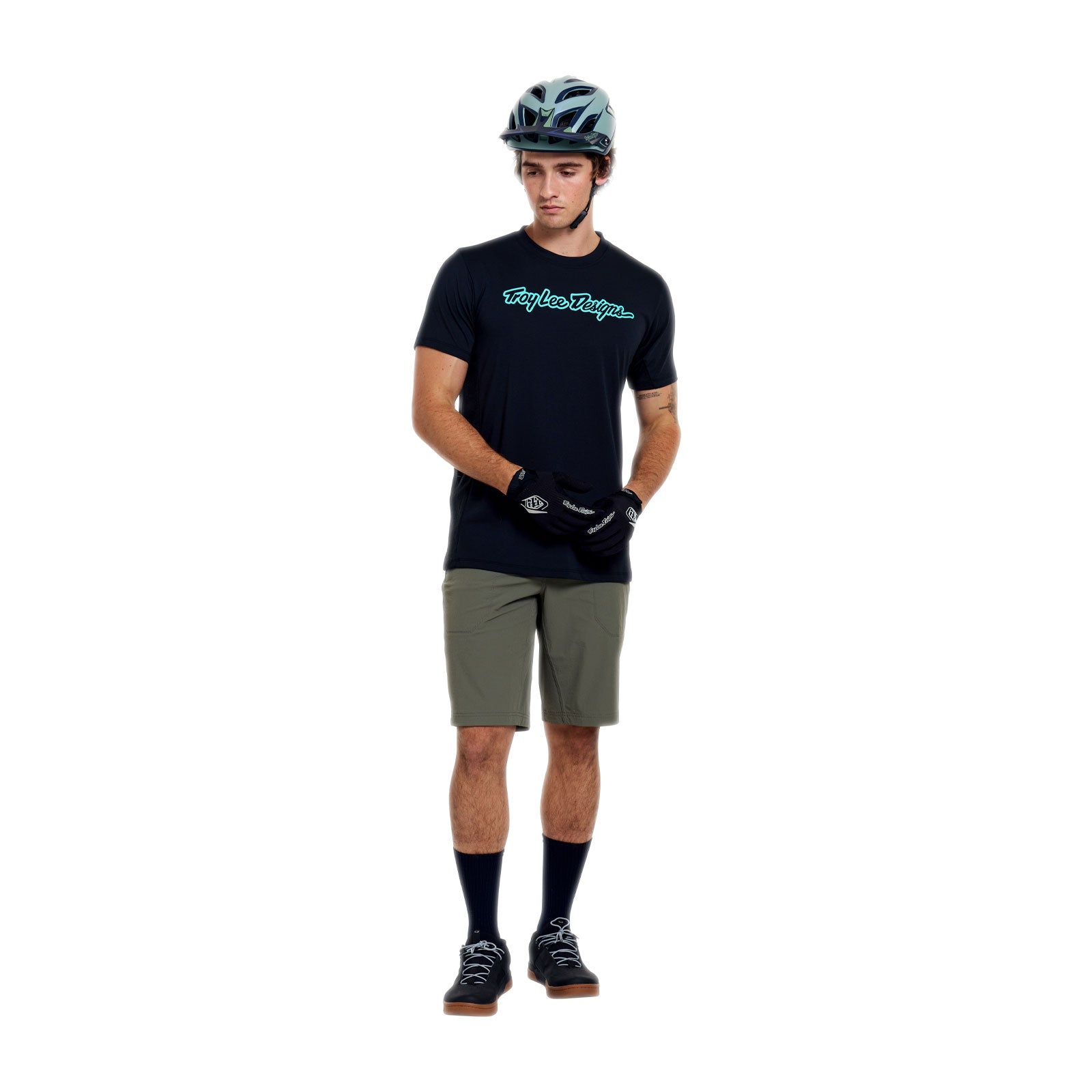 Skyline Ride SS Tee Signature Black / Real Teal - Image 7