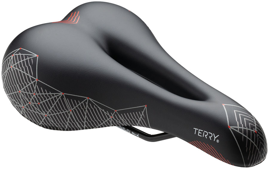Terry Cite Y Gel Saddle - Steel Prism Red Terry Cite Y Gel Saddle - Steel Prism Red