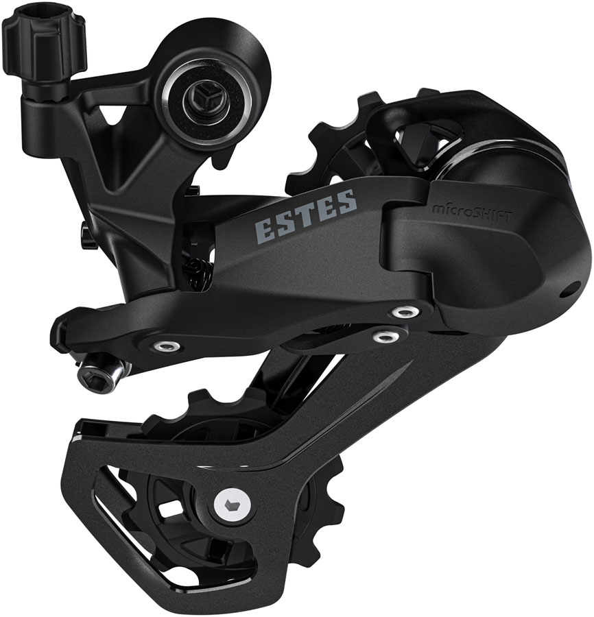 microSHIFT Estes Rear Derailleur - 7/8/9-Speed Medium Cage 40-45t Max Cog 11-12t Min Cog 33t Capacity BLK