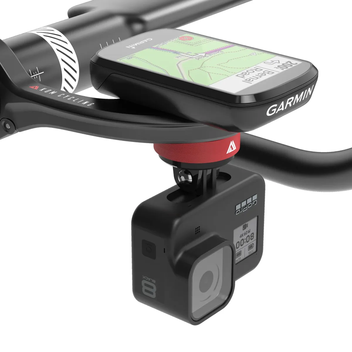 KOM Cycling Quick Release GoPro Mount Black