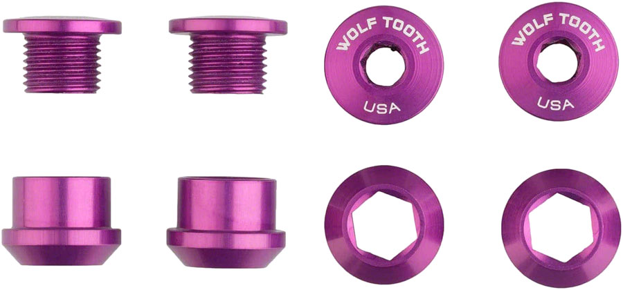 Wolf Tooth 1x Chainring Bolt Set - 6mm Dual Hex Fittings