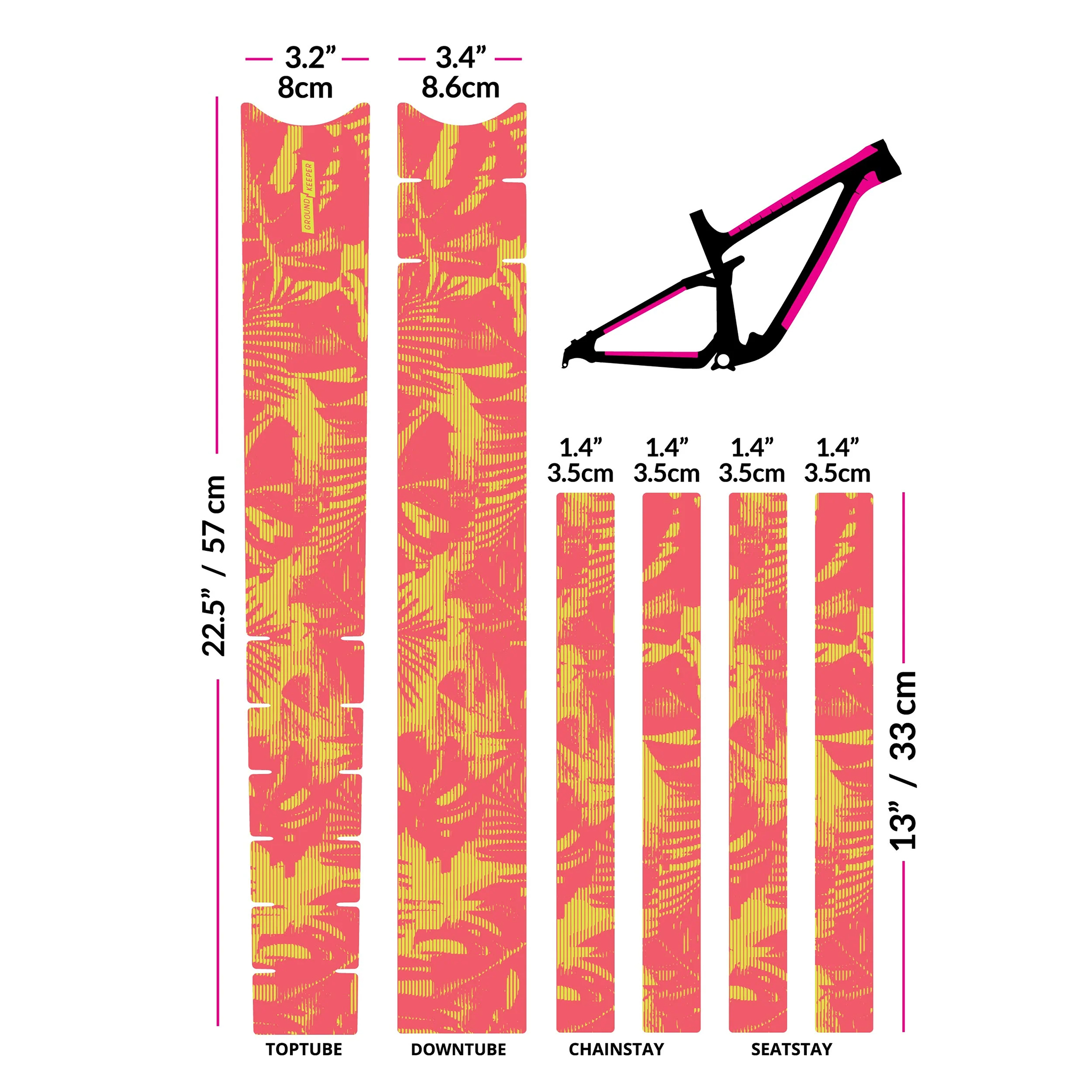 Ground Keeper Frame Keeper Tropical Glitch Guava Lemon Matte  