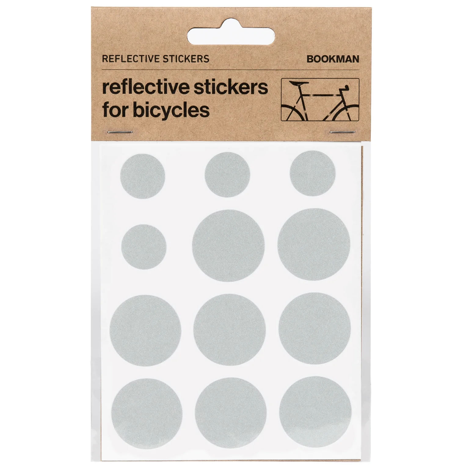Bookman Visibility Reflective Stickers Dots White Bookman Visibility Reflective Stickers Dots White