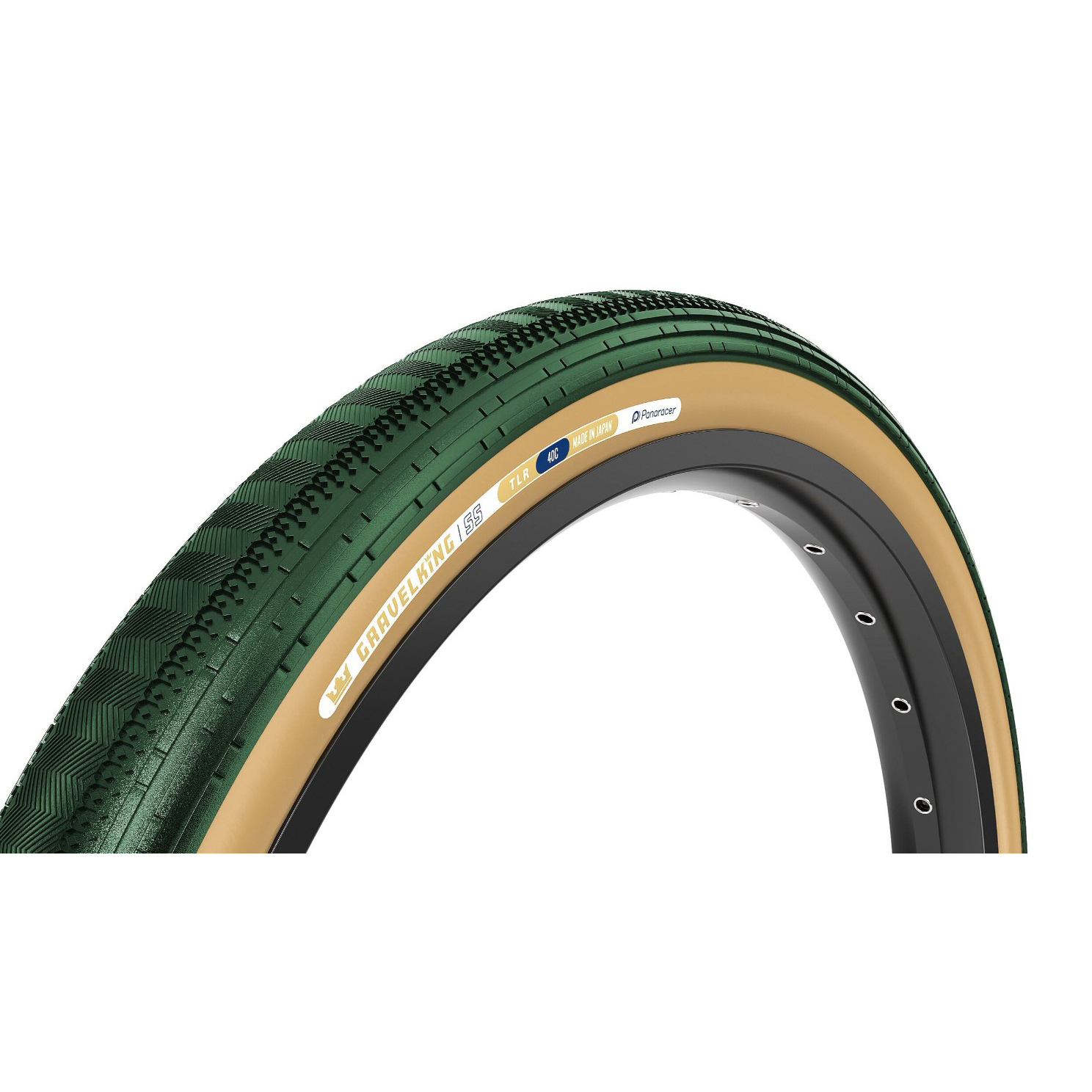 Panaracer GravelKing SS Tire 700x40 TLC Green/Brown