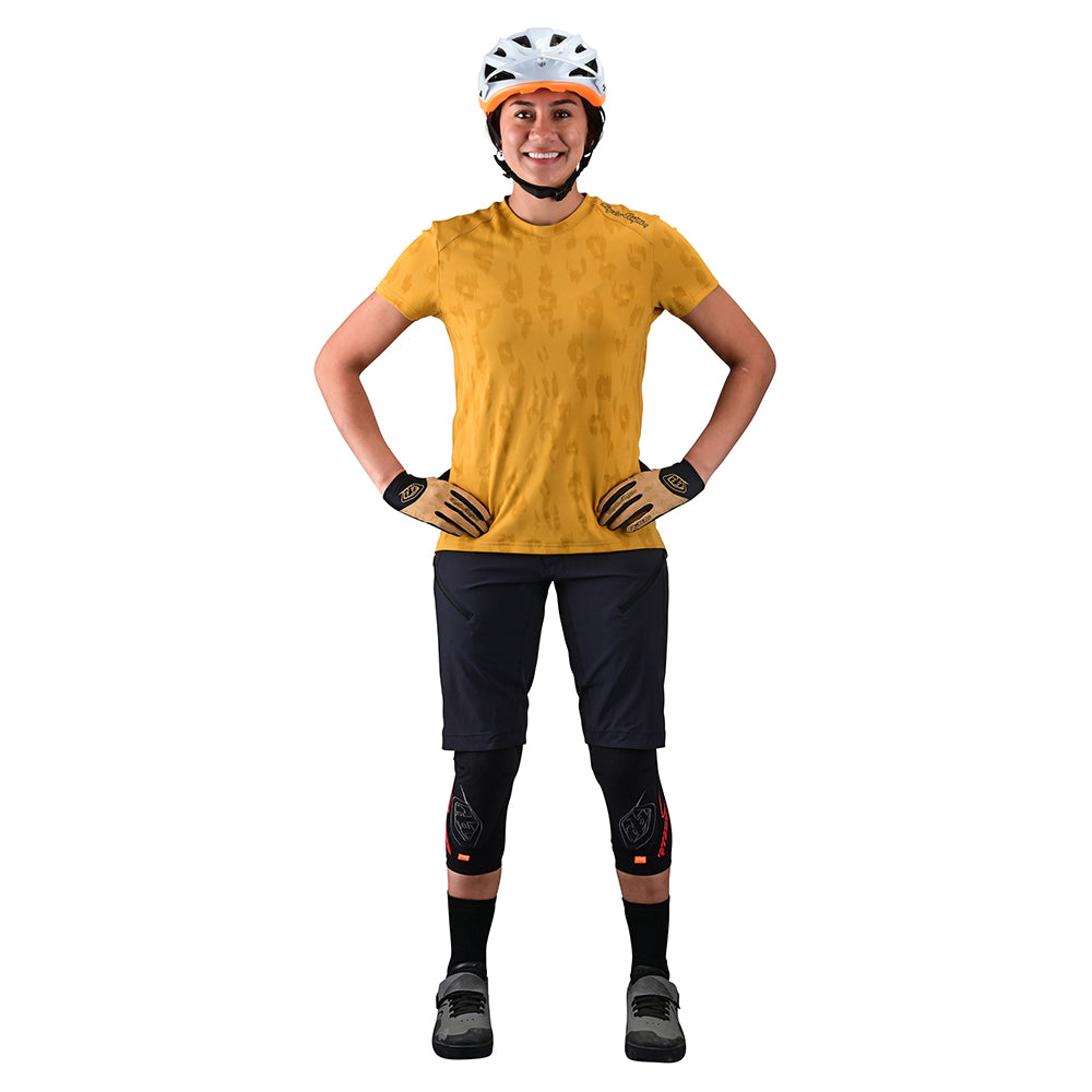 Womens Lilium SS Jersey Jacquard Honey - Image 2