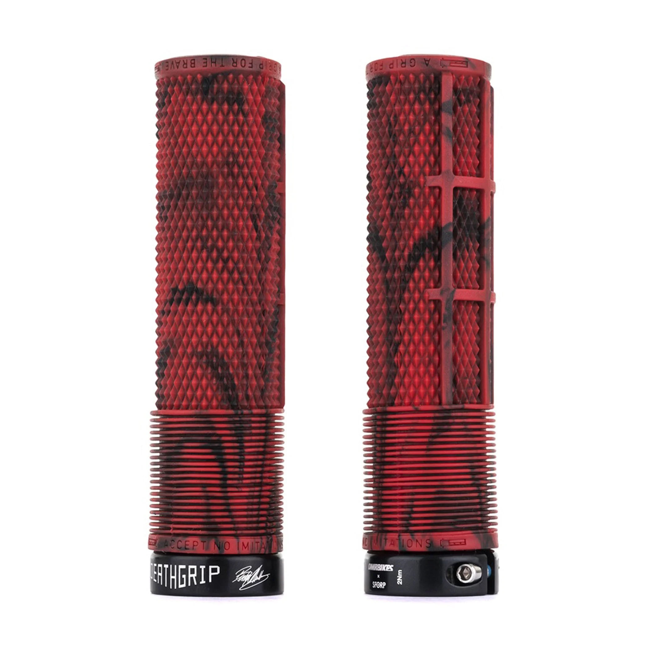DMR Brendog Flangeless DeathGrip Thick - Marble Red DMR Brendog Flangeless DeathGrip Thick - Marble Red