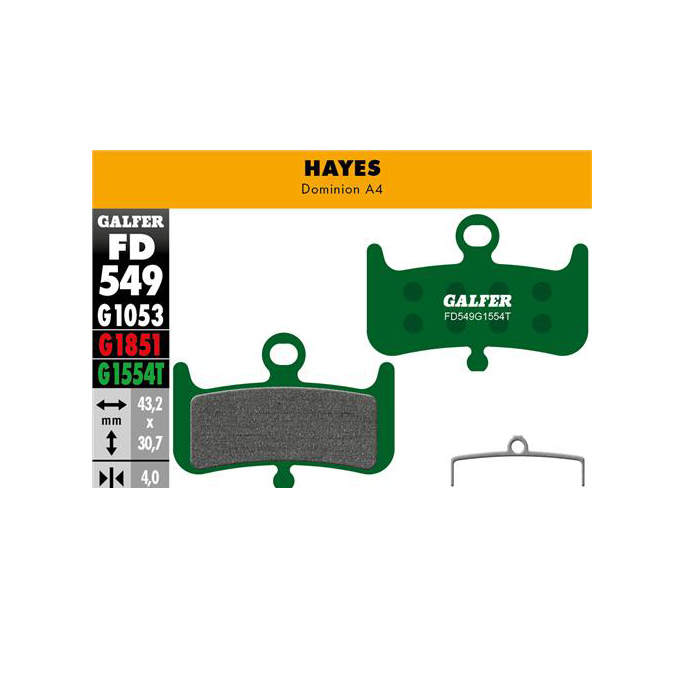 Galfer Disc Pads Hayes Dominion A4 Pro