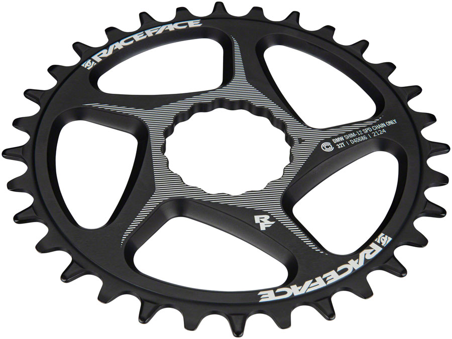 RaceFace Direct Mount Wide Chainring - CINCH For Shimano 12-Speed HG+ Compatible Chain, Black - Image 7